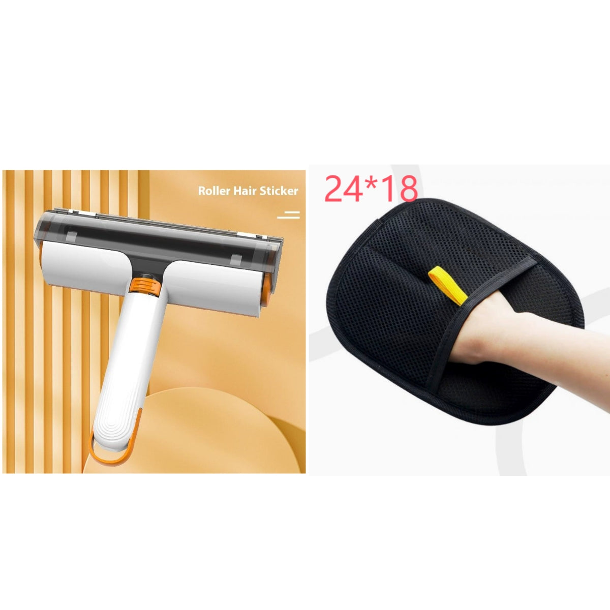 2-in-1 Reusable Pet Hair Remover Roller — Washable & Portable